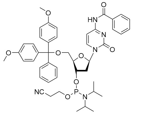 dC ((Bz) -CE-نوکلیسید فسفورمیدیت سنتز DNA CAS 102212-98-6