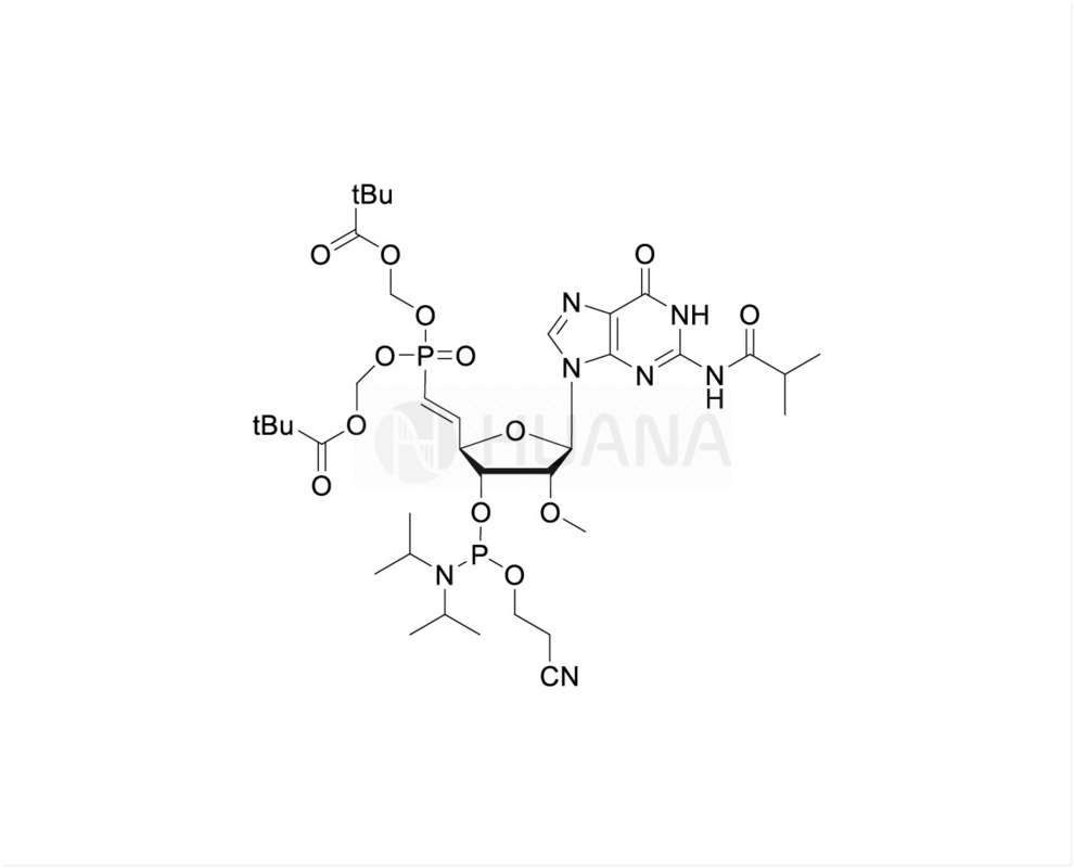 5'-POM- ((E) - فوسفونات وینیل-2'-O-Me-rG ((iBu) - 3'-CE-فوسفورامیدیت