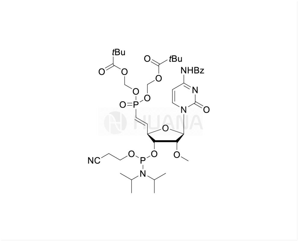 5'-POM-(E) - فوسفونات وینیل-2'-O-Me-rC(Bz) - 3'-CE-فوسفورامیدیت