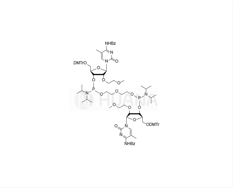 di ((5'-O-DMTr-2'-O-MOE-5-Me-rC(Bz)-3'-oxy) - ((oxybis ((ethane-1,2-diyl)) - bis ((diisopropylphosphoramidite)