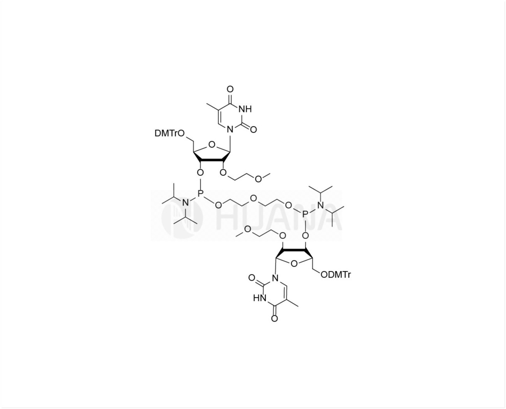 di ((5'-O-DMTr-2'-O-MOE-rT-3'-oxy) - ((oxybis ((ethane-1,2-diyl)) - bis ((diisopropylphosphoramidite))